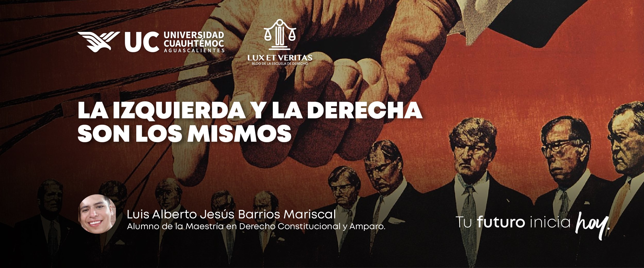 Luis Alberto Jesús Barrios Mariscal, alumno de la Maestría en Derecho Constitucional y Amparo.